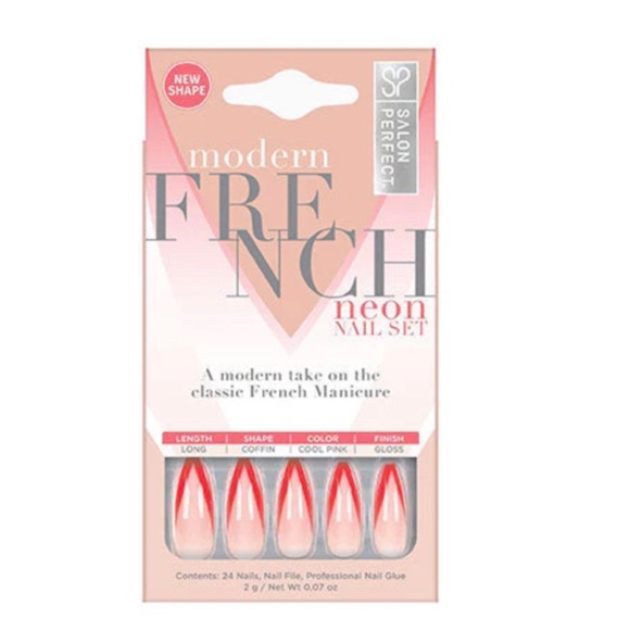 🆕 Salon Perfect Neon Modern French Design
Nail Set🆕 - Picture 1 of 4